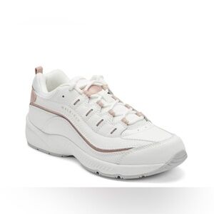 Easy Spirit Cream Sneakers with Animal Print Sz 10W